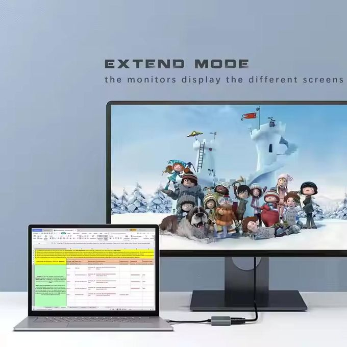 Adaptateur USB-C Femelle vers HDMI 4K – Convertisseur Vidéo Ultra HD Haute Performanceimage 4