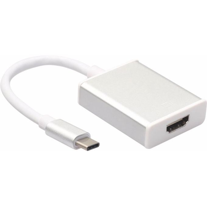Adaptateur USB-C vers HDMI 4K Ultra HD – Convertisseur Type-C Haute Performance, Argent image 1