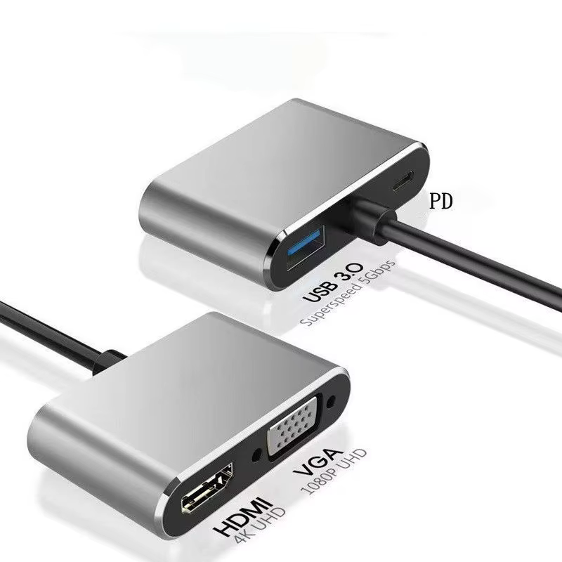 GENERALE - Adaptateur USB Numérique Multiport 4-en-1 Type-C