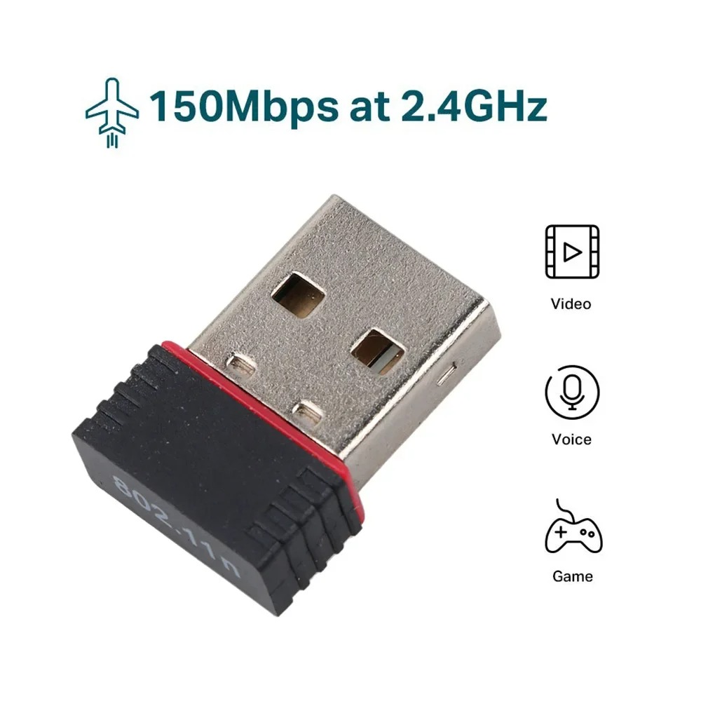 Adaptateur WiFi USB RTL8188 150Mbps – Dongle Réseau Sans Fil pour Raspberry Pi & PC image 1