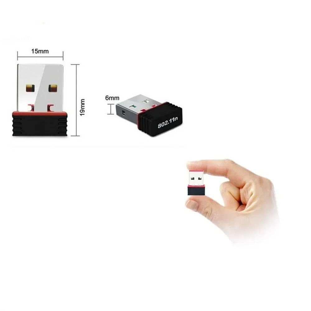 Adaptateur WiFi USB RTL8188 150Mbps – Dongle Réseau Sans Fil pour Raspberry Pi & PCimage 4