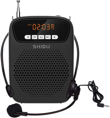 Amplificateur de Voix Portable 15W avec Micro Filaire – Bluetooth, Radio FM, Enregistreur & Haut-Parleur Tout-en-Un