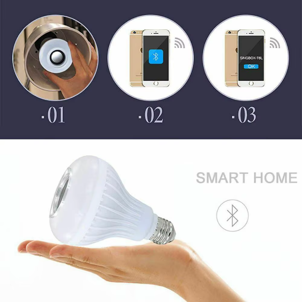 Ampoule LED avec Haut-Parleur Bluetooth Intégré 12W image 3