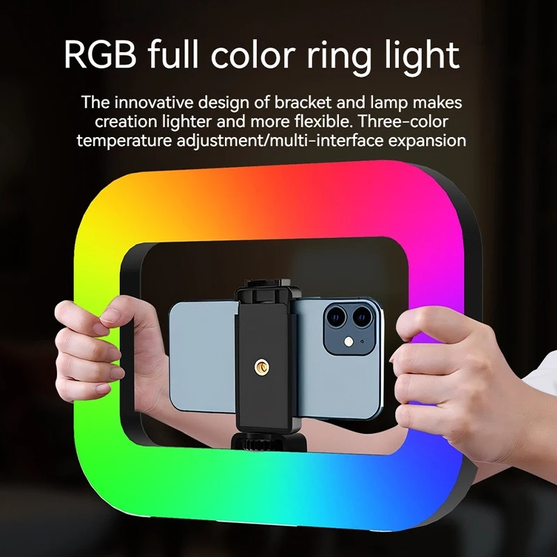 Anneau Lumineux LED RVB Pro : Éclairage Créatif pour Streaming et Vidéoimage 4