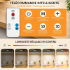 Applique Murale LED Magnétique Rechargeable – Veilleuse Intelligente avec Télécommandeimage 4