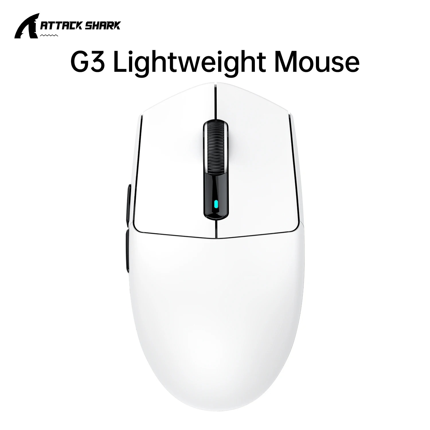 ATTACK SHARK G3 Souris Gamer Sans Fil Ultra Légère 62g | Capteur PAW3311 25000 DPI | Tri-Mode (Bluetooth/2.4G/Filaire), Souris de Jeu Macro Programmable pour PC, Mac, Laptop