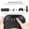 Backlit 2.4GHz Mini Wireless Touchpad Keyboard Air Mouse Handheld Remote Control Mouse Game Mice Backlight for Android TV BOX PC Smart TV Black BDZ image 1