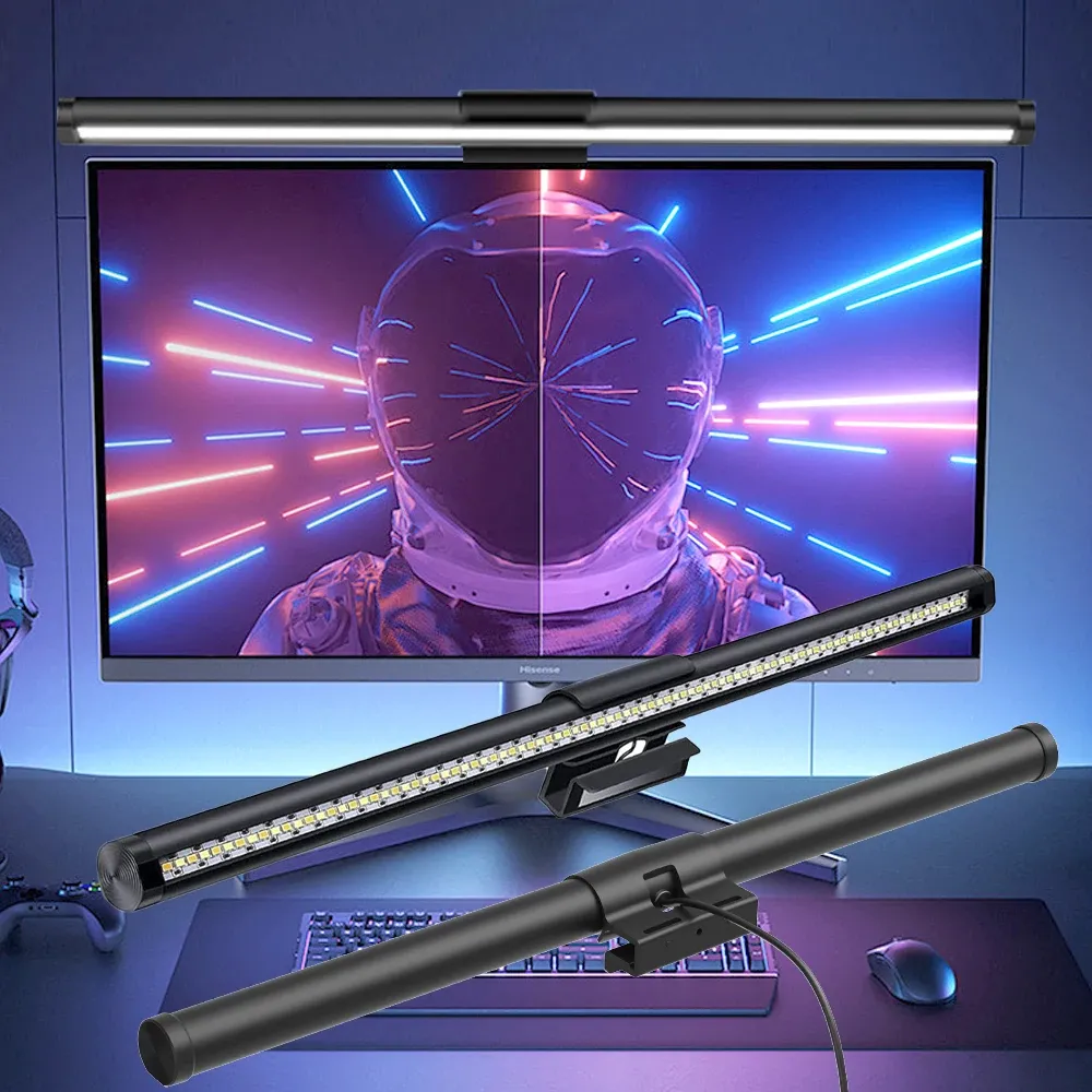 Barre de Lumière LED pour Écran C105 – Éclairage RGBIC, Contrôle Tactile, Ra95 & Alimentation USB image 1