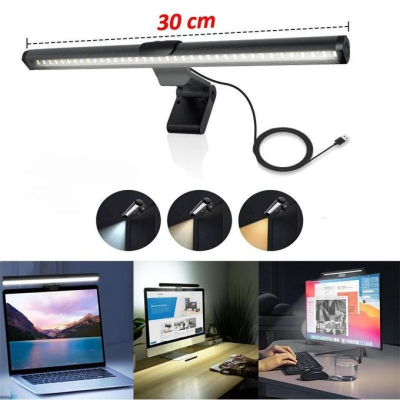 GENERALE - Barre Lumineuse LED pour Ordinateur Portable – Tactile, USB et 3 Niveaux de Luminosité