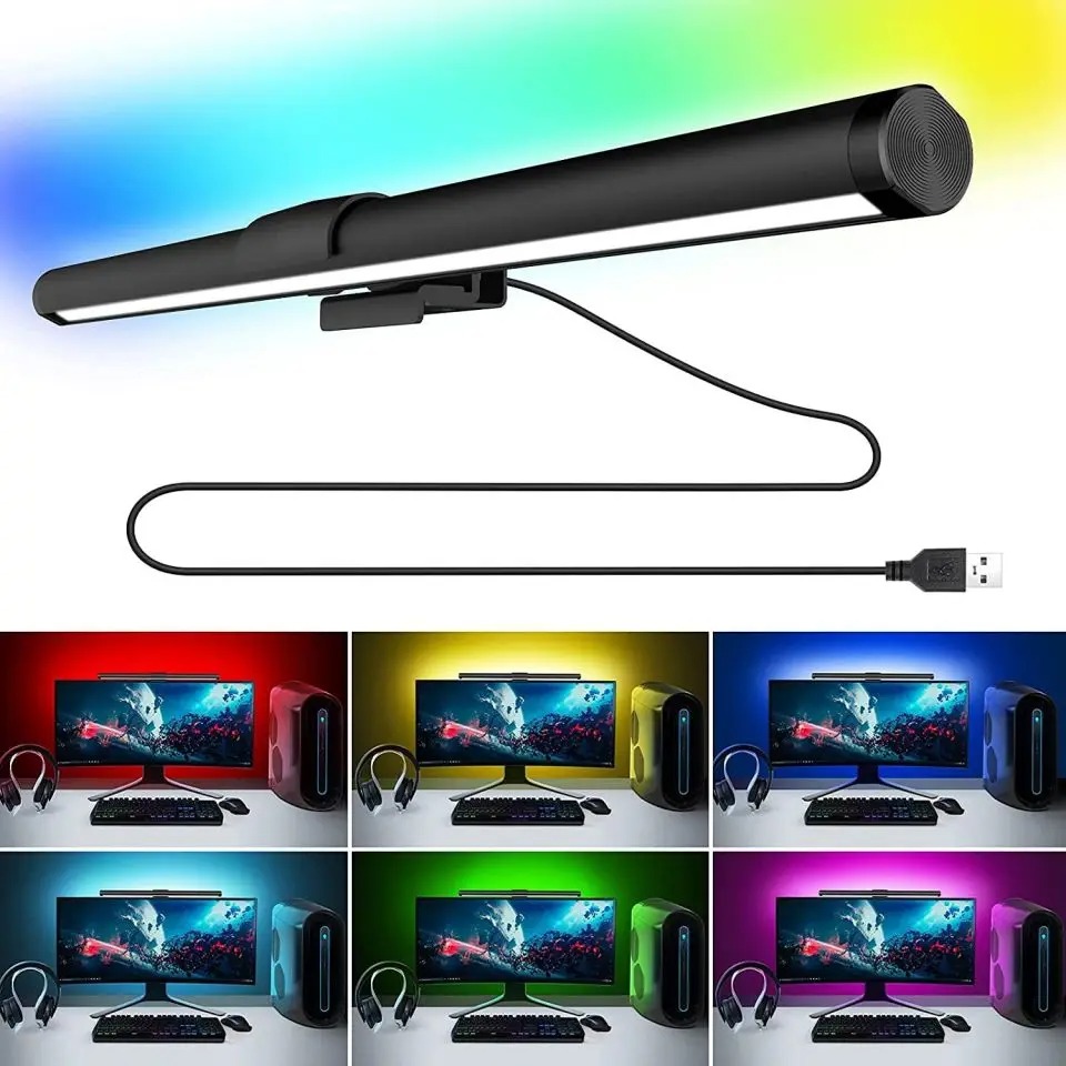 Barre Lumineuse pour Écran Incurvé – Lampe de Monitor avec Rétroéclairage RGB image 1