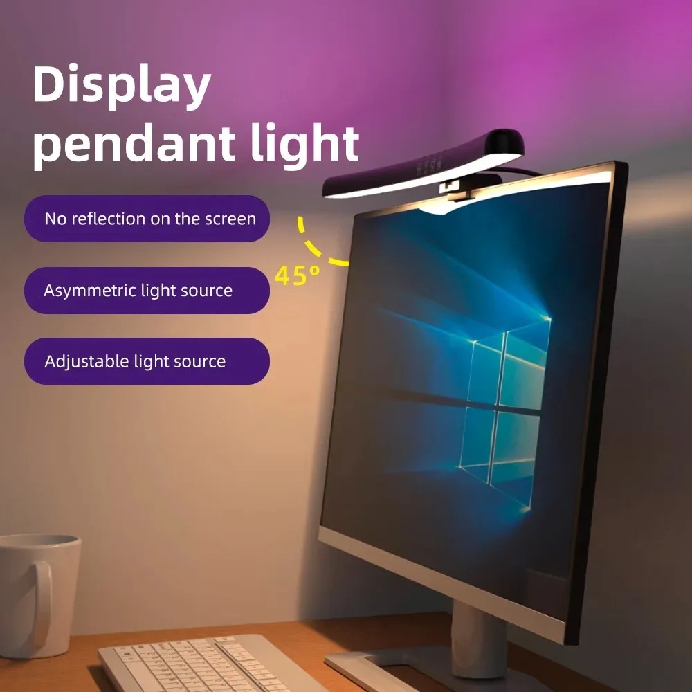 Barre Lumineuse pour Écran Incurvé – Lampe de Monitor avec Rétroéclairage RGB image 3
