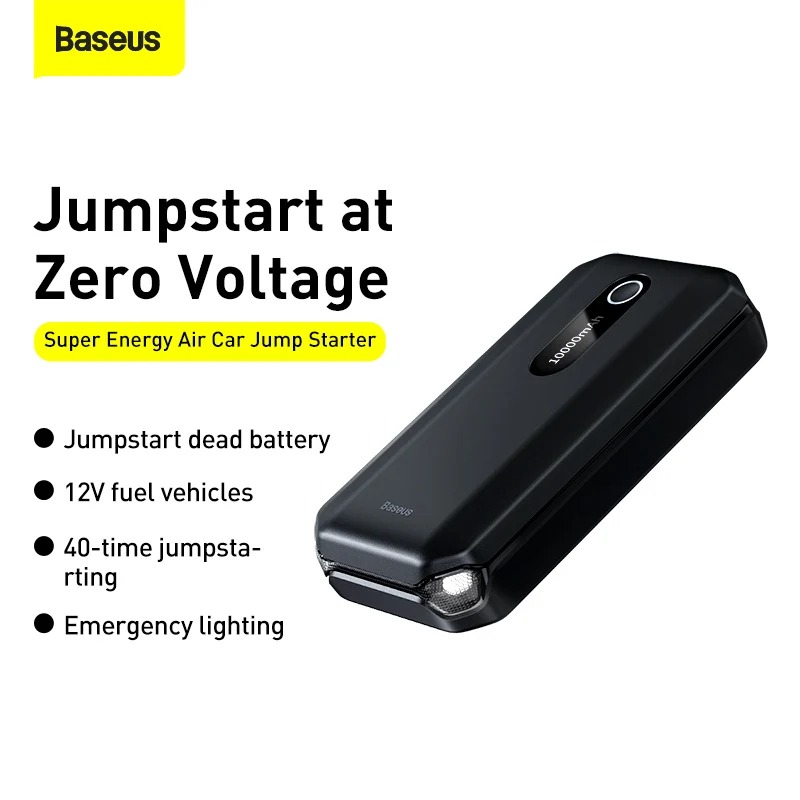 Baseus Car Jump Starter 1000A – Démarreur de Batterie Portable