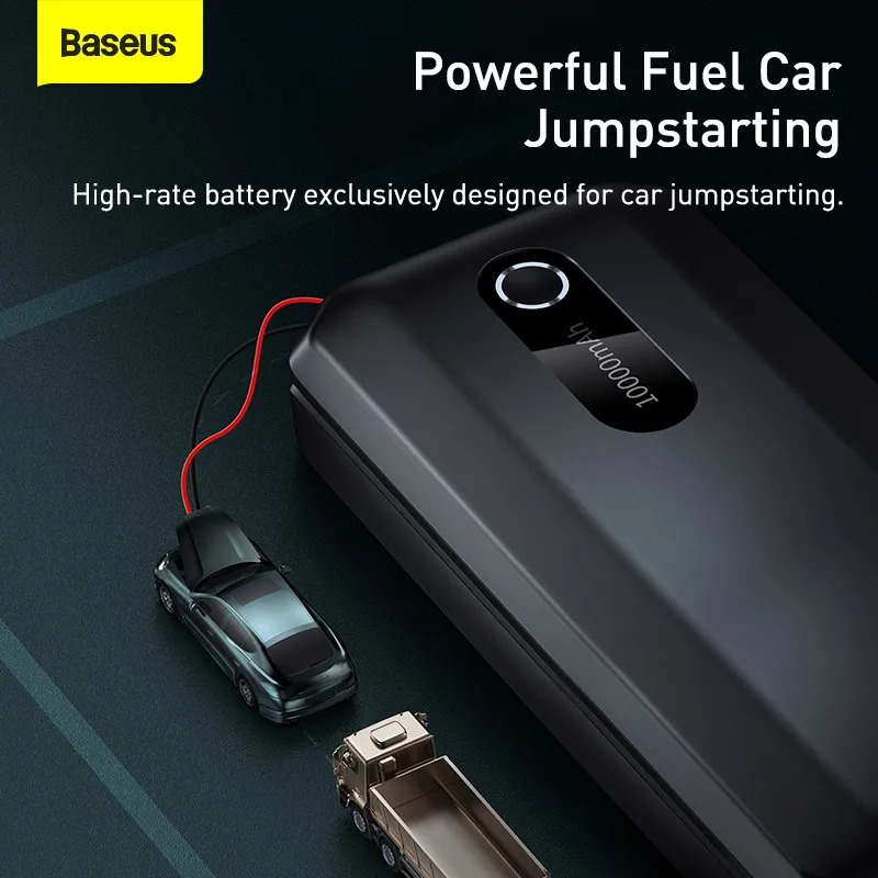 Baseus Car Jump Starter 1000A – Démarreur de Batterie Portable image 3