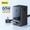 Baseus PowerCombo 65W Digital – Multiprise Intelligente avec Câble Rétractable USB-C image 1