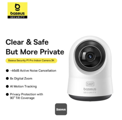 Baseus Security P1 Pro 3K – Caméra Wi-Fi Intelligente avec Détection IA