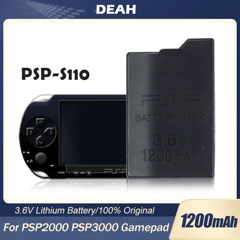 Batterie Lithium PSP-S110 2000 mAh – Haute Capacité pour Sony PSP 2000 et PSP 3000, Manette de Jeu Portable image 1