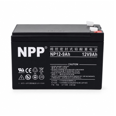 GENERALE - Batterie Rechargeable NPP 12V 9Ah NP12-9Ah — Batterie AGM Haute Autonomie pour Onduleurs et Systèmes d'Urgence