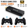 Blulory 4K Game Stick 2en1 Android TV 12.0 – Clé Smart TV & Console Rétro 10 000+ Jeux avec 2 Manettes Sans Filimage 4
