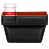 Boîte de Rangement Anti-Chute ZHUSE ZS-CA-002 en Cuir PU – Organisateur de Voiture avec Porte-Gobelet & Passe-Câble Intégrés image 1