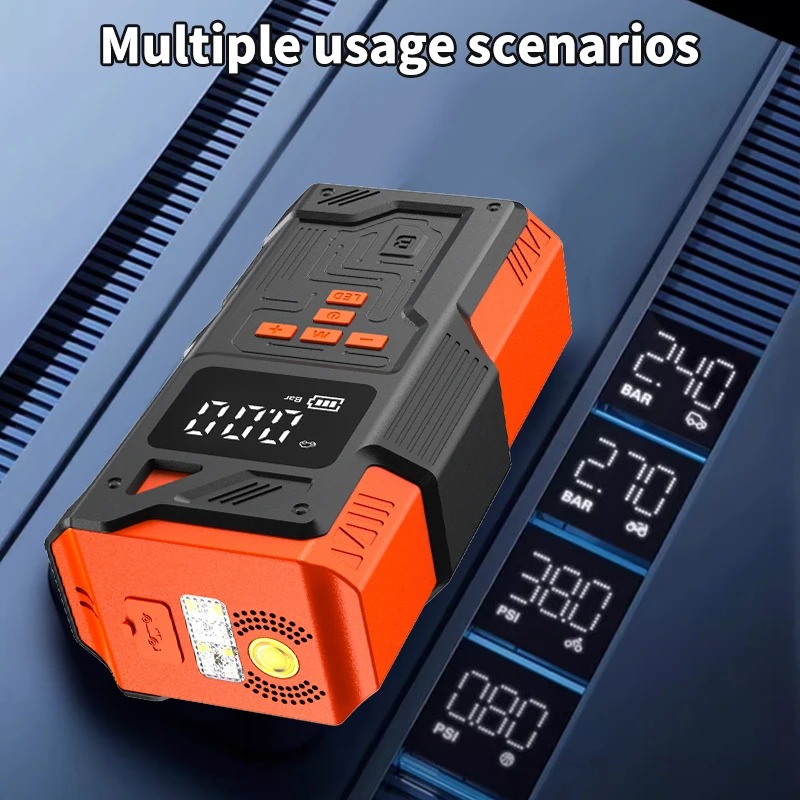 Booster de Batterie JKUOO 5000A – Démarreur de Voiture Instantané et Compresseur d'Air 150 PSI.image-2