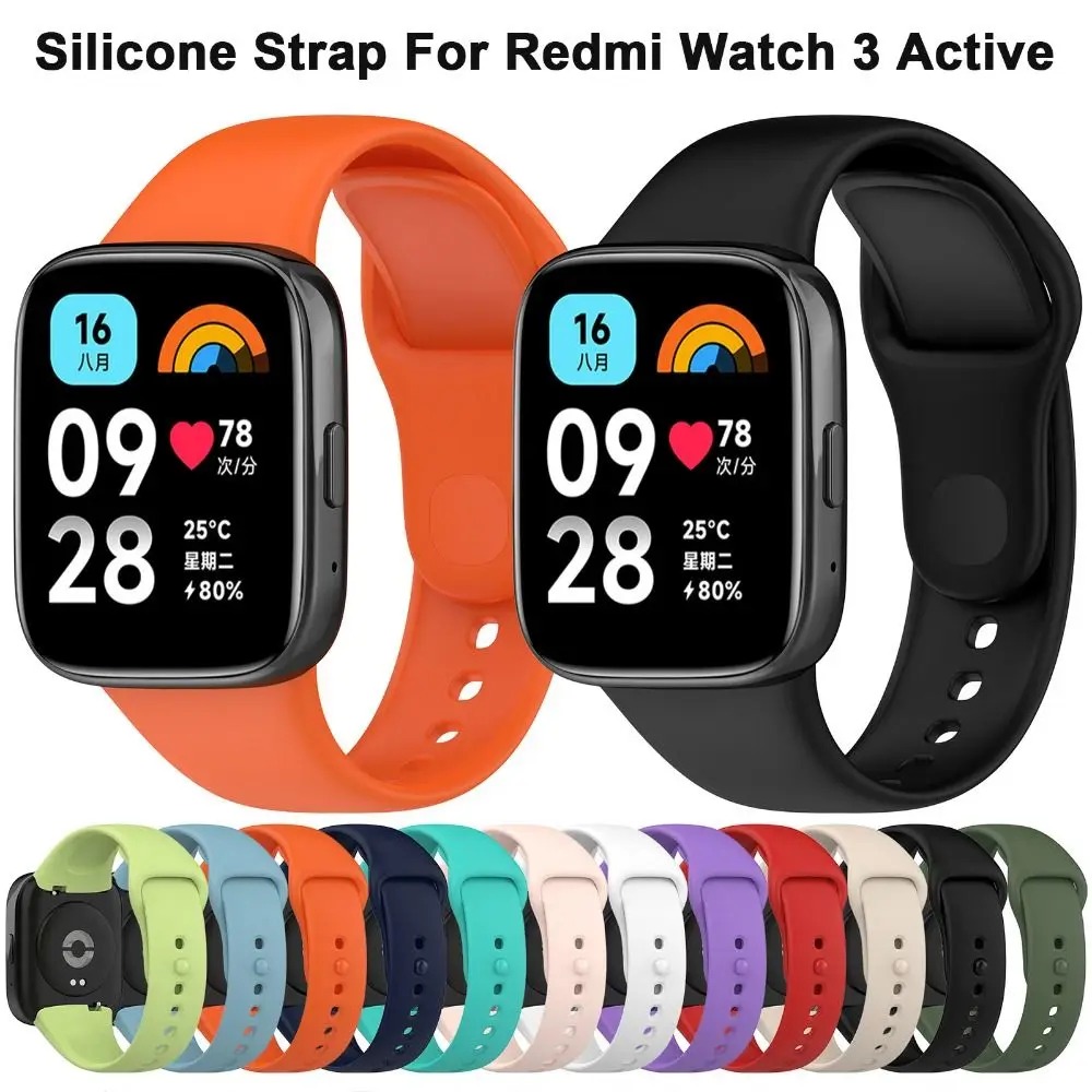 Bracelet de Sport en Silicone Premium pour Redmi Watch 3 Active – Remplacement Montre Intelligente image 1