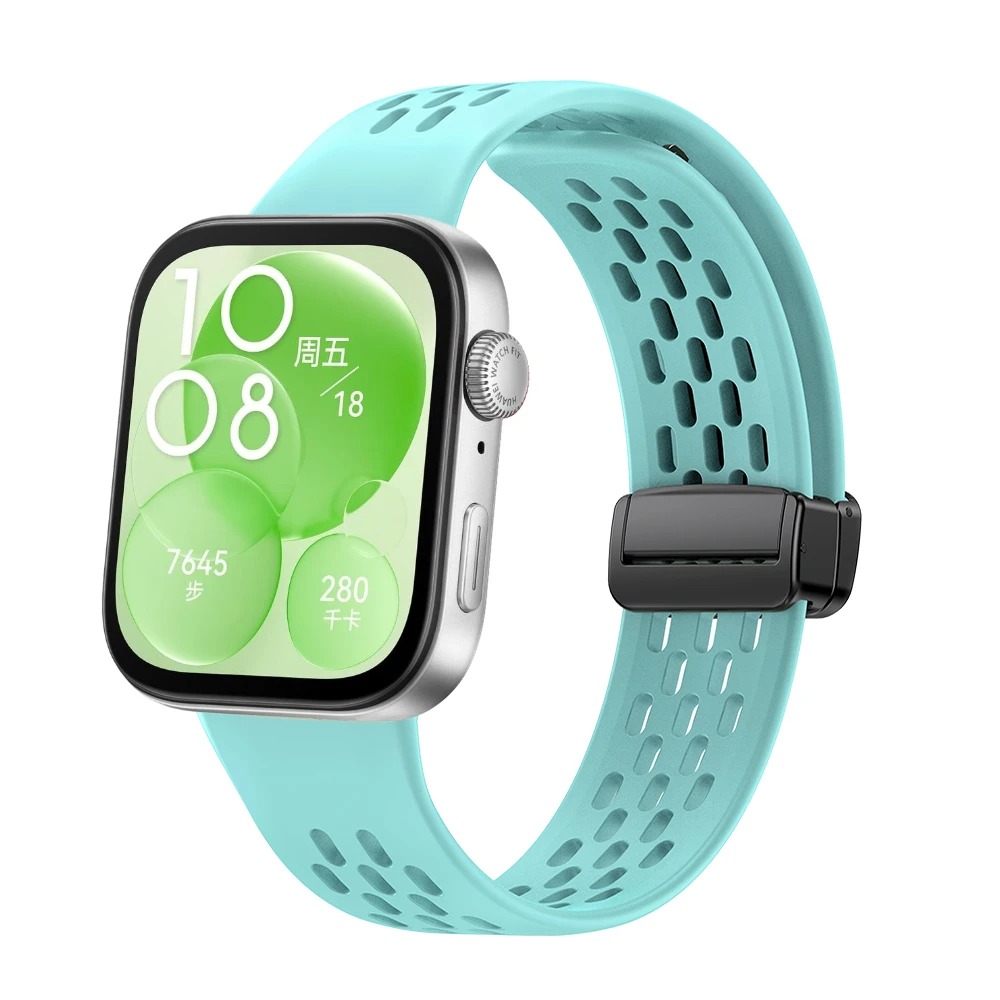 Bracelet Magnétique pour Huawei Watch Fit 3 / 4 / 4 Pro – Silicone Sport Respirantimage 4