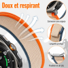 Bracelet Sport Nylon Scratch pour Samsung Watch 7 Ultra – Design Respirant & Confort Longue Duréeimage-2