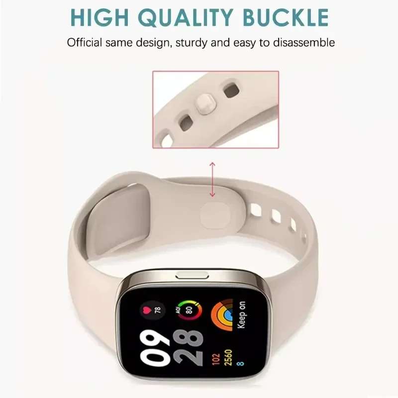 Bracelet Sport pour Redmi Watch 3 Active – Silicone Souple et Durableimage 4