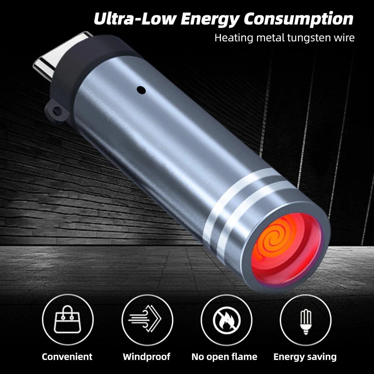 Briquet Électronique ANMONE - Allumage USB-C Sans Flammeimage-2