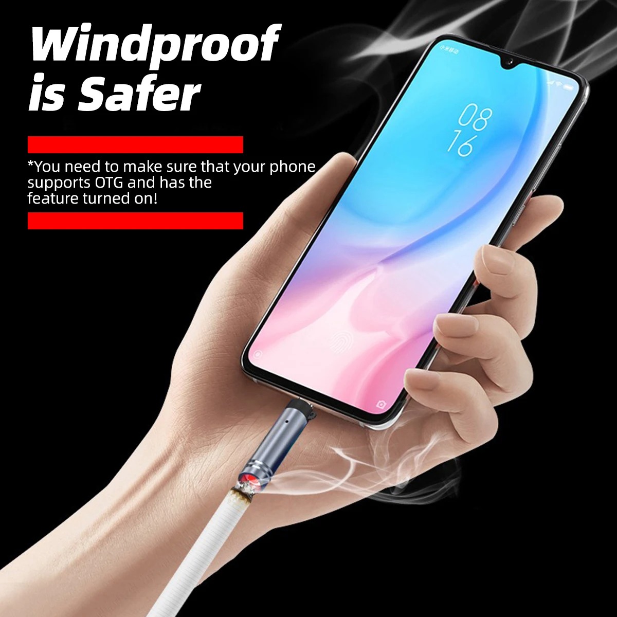 Briquet Électronique ANMONE - Allumage USB-C Sans Flamme image 3