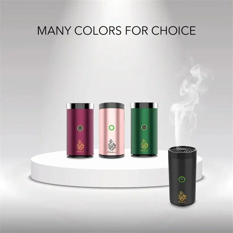 Brûleur d'Encens Bakhoor Électrique Portable USB – Diffuseur d'Arôme Arabe