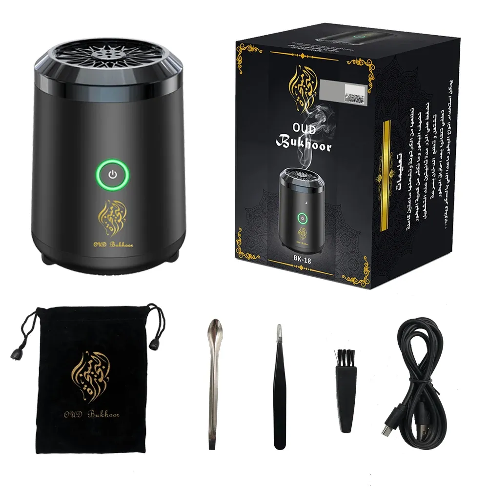 Brûleur d'Encens Électrique Personnalisé pour Bakhoor & Aromathérapie – Diffuseur Électronique pour Yoga, Spa & Décoration Maisonimage-2