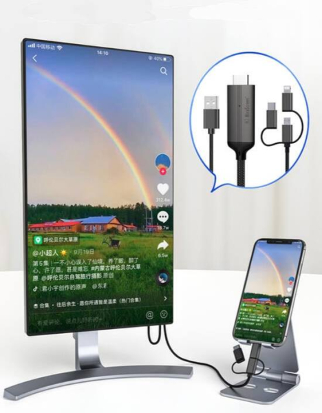 Câble adaptateur HDMI 3 en 1 image 3