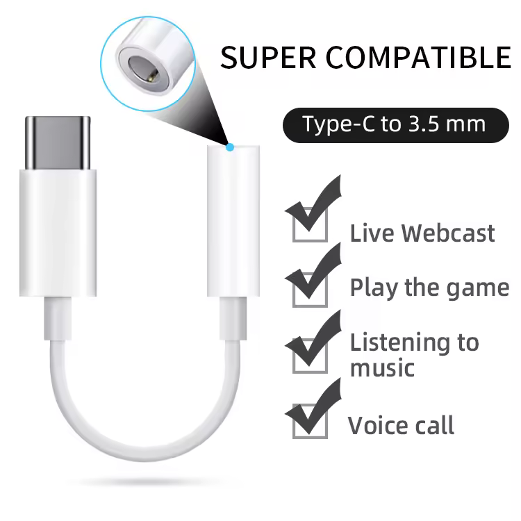 Câble Adaptateur Type-C vers Jack 3,5 mmimage-2