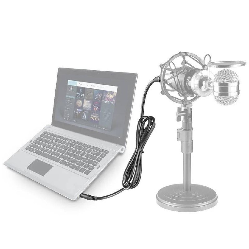 Câble Audio 2 mètres Mâle 3.5mm Jack à Mâle XLRimage 4
