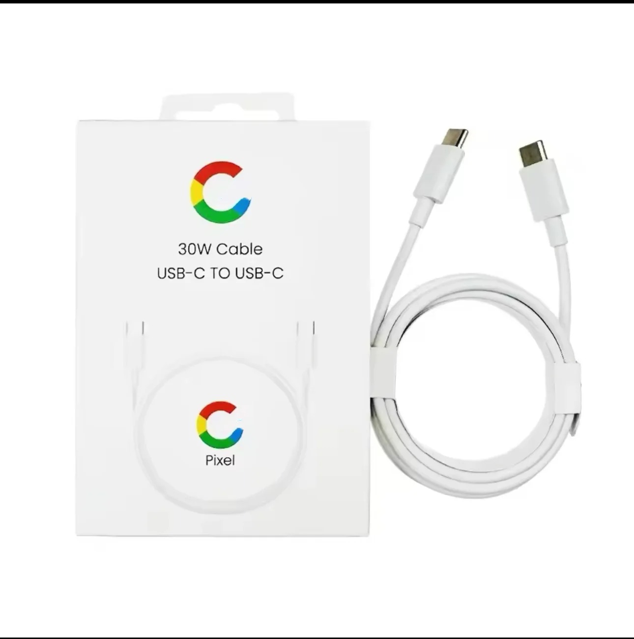 Câble de Charge Rapide Google PD 30W Original – USB C vers USB-C, pour Google Pixel 6 à 9 Pro, 8A/9A image 1