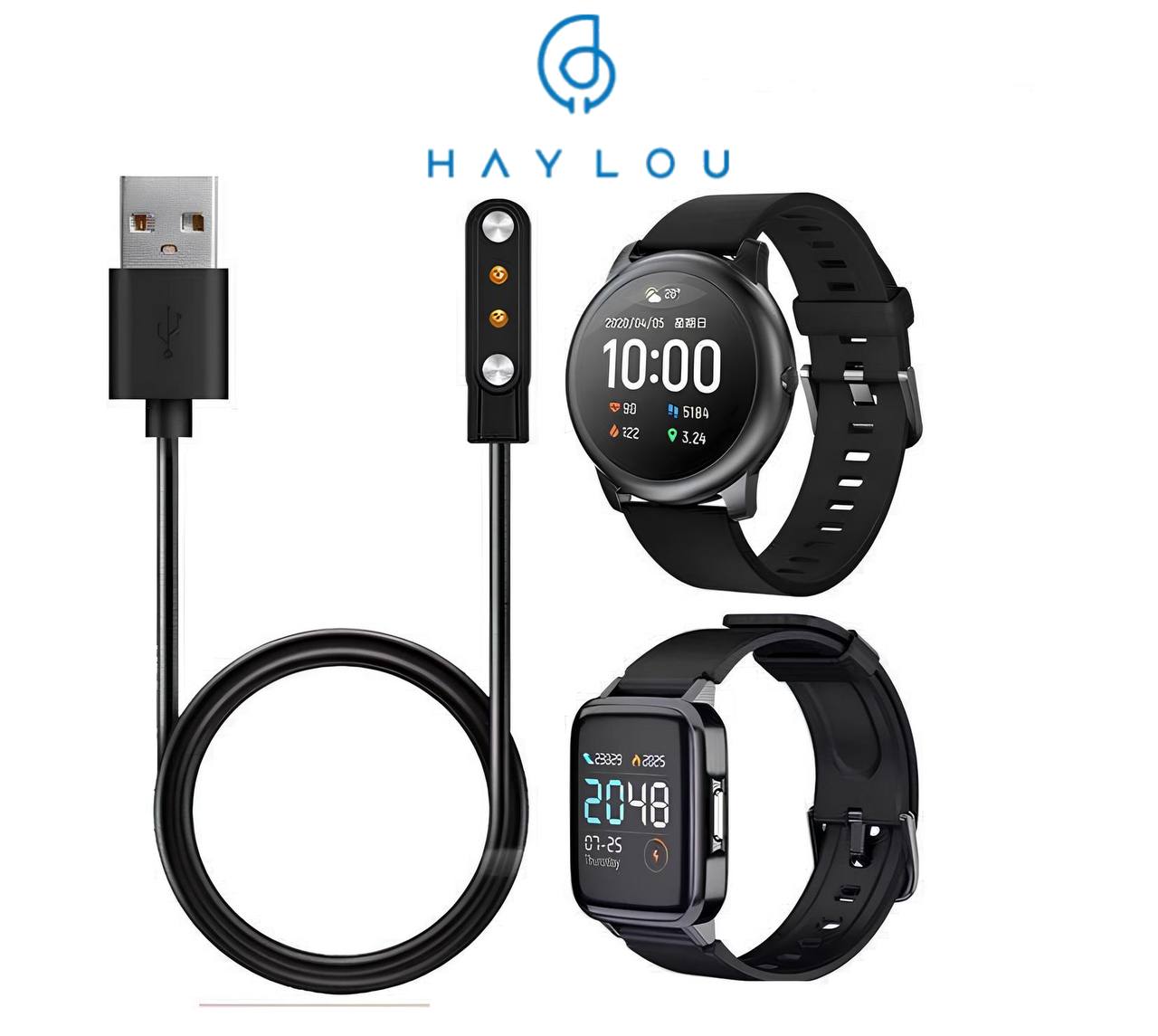 Câble de Chargement USB Magnétique pour Montres Haylou image 1