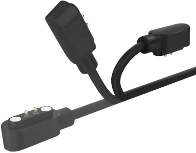 EuAcesry Chargeur Montre Connectée, Câble USB 2 Broches de Charge Magnétique pour Smartwatch, Espacement des Contacts du Chargeur 4 mm, Câble de Recharge pour Montre Intelligente Universel