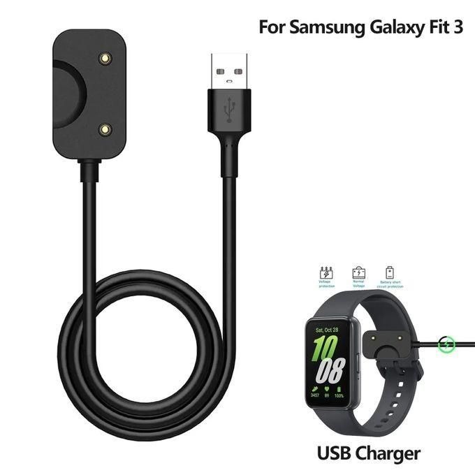 Câble de Chargeur pour Samsung Galaxy Fit 3 – Station de Recharge USB Magnétique – SM-R390 – Noir.image 4