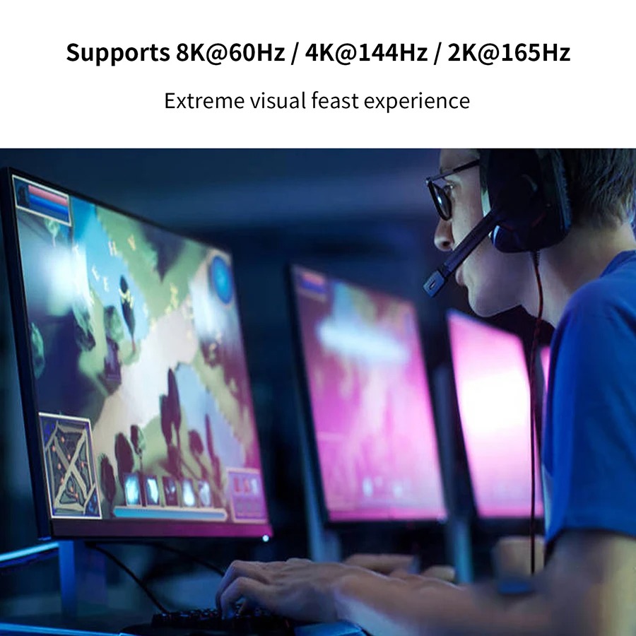 Câble DisplayPort 1.4 Ultra Performance – Prise en charge 8K/60Hz, 4K/144Hz, HDR, G-Sync/FreeSyncimage 4