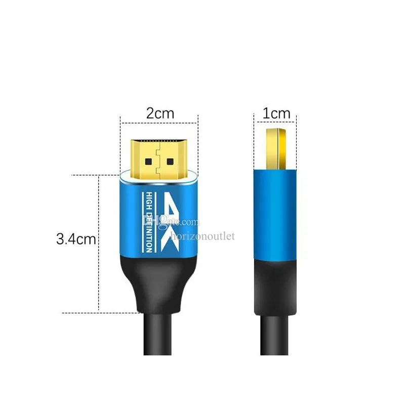 Câble HDMI Haute Définition Mâle-Mâle – Connecteurs Or et Blindage renforcé pour Multimédiaimage-2