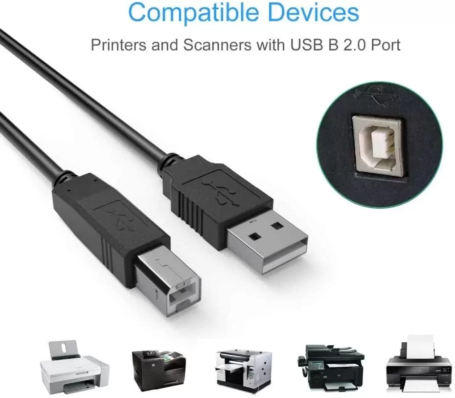 Câble imprimante USB 1.5m image 1
