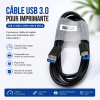Câble USB 3.0 pour Imprimante Type A vers Type B – SuperSpeed 5Gbps Haute Vitesse pour Imprimante & Scannerimage-2