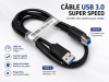 Câble USB 3.0 pour Imprimante Type A vers Type B – SuperSpeed 5Gbps Haute Vitesse pour Imprimante & Scannerimage 4