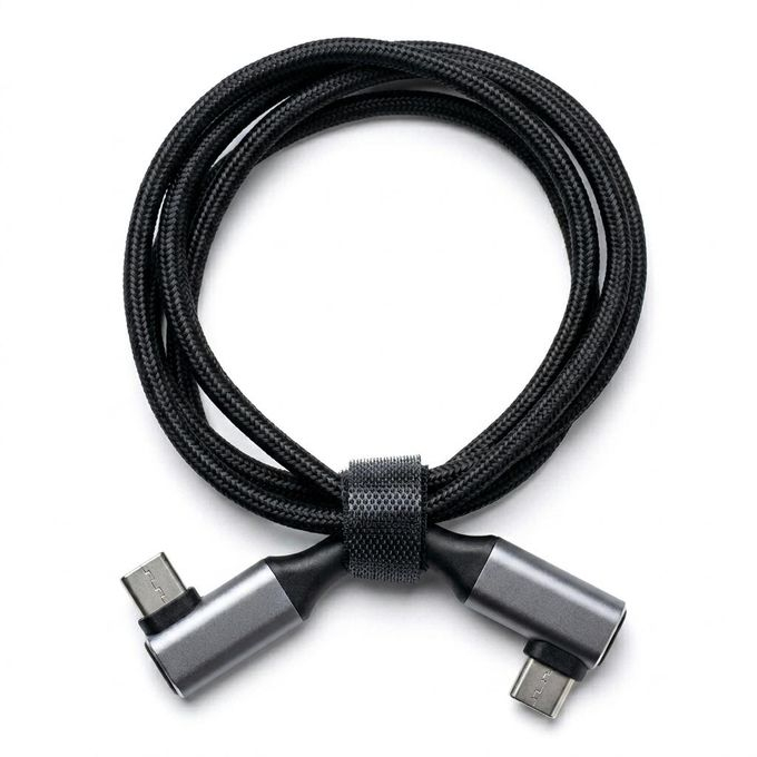 Câble USB-C 1m Double Coudé - Le câble de charge gaming ultra-robuste anti-torsion