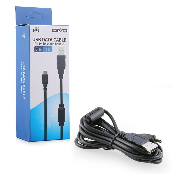 Câble USB Manette PS4 Slim & Pro 2 Mètres – Jouer et Charger Simultanément (Play & Charge)image 4