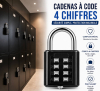 Cadenas à Combinaison 8 Chiffres à Boutons – Sécurité Sans Clé avec Anse Métallique pour Valise & Sac image 1