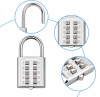 Cadenas à Combinaison 8 Chiffres à Boutons – Sécurité Sans Clé avec Anse Métallique pour Valise & Sac image 3