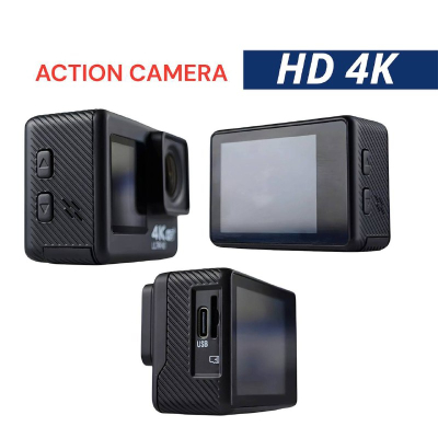 Caméra d'Action LUOSI 4K 30FPS 20MP – Étanche, Stabilisation EIS, Télécommande Sans Fil, Idéale Sport et Tourisme
