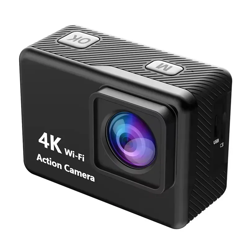 Mini Caméra d'Action V22 4K Ultra HD Écran Tactile – Étanche avec Boîtier, Wi-Fi, Format Pocket & Kit Accessoiresimage-2